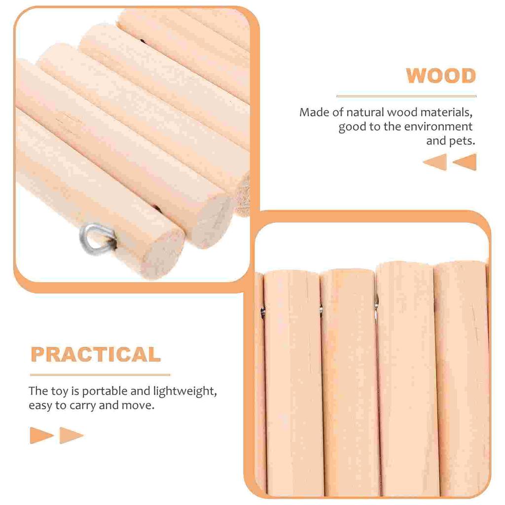 Hamster Accessories for Cages Accessory Chinchilla Landscaping Ladders Toys Guinea Pig Gift Plaything Rat Funny Wood Biting