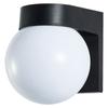 Acrylic Round Lamp Shade with PC Plastic Base Waterproof Exterior Wall Mounted Sconce Lighting Fixture Milk White