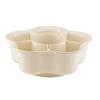 Hot Pot Dish Rotating 6-compartment Detachable Fruit Vegetable Plate for Hot Pot Side Dish Food Grade Kitchen Tool with Divided