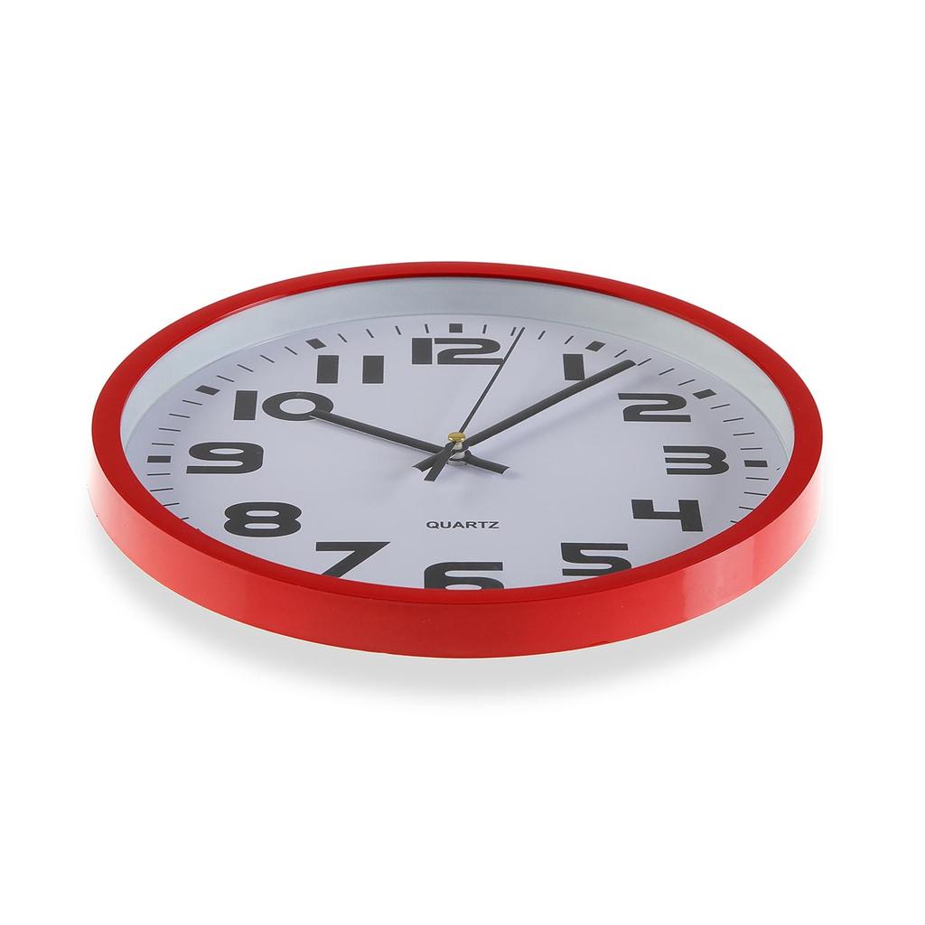 Красные кухонные часы 25 см