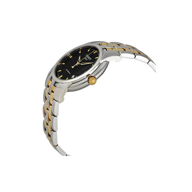 Tissot Коллекция Halo Автоматический Механический Механизм Модные Мужские Часы Часы 39.5мм Черный Циферблат T97.2.483.51
