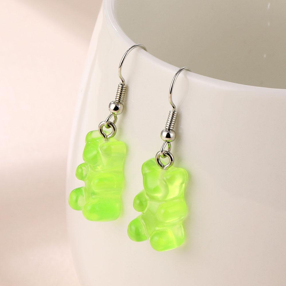 Прекрасные серьги-подвески с медведями из смолы для женских украшений. Милые, высококачественные, многоцветные, модные, подарок ARI