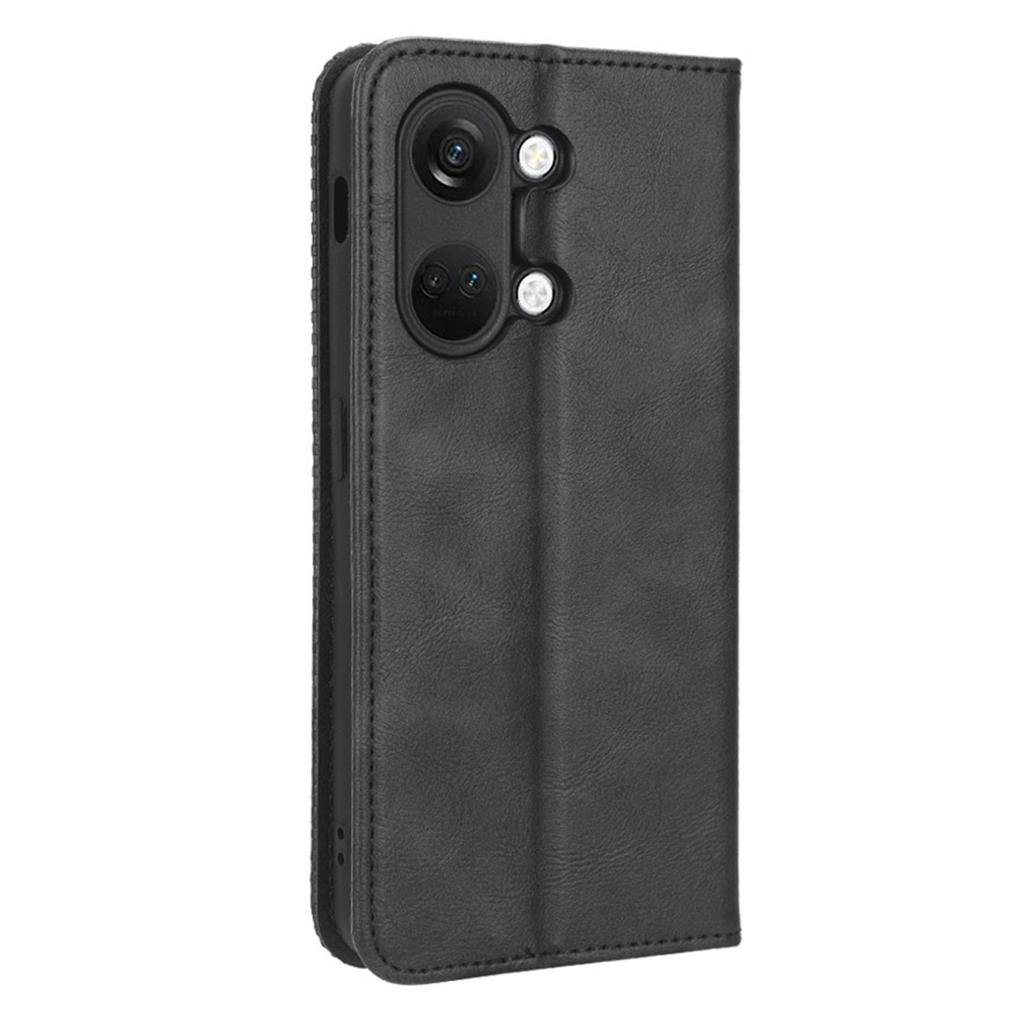 For OnePlus Nord 3 5G/Ace 2V Retro Phone Case PU Leather+TPU Phone Cover with Wallet Stand