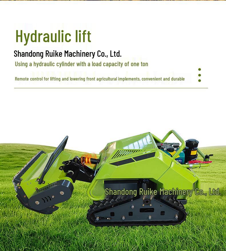 Remote Control Diesel Grass Mower & Agricultural Trencher Backfiller for Thailand - Multifunctional Crawler Machine