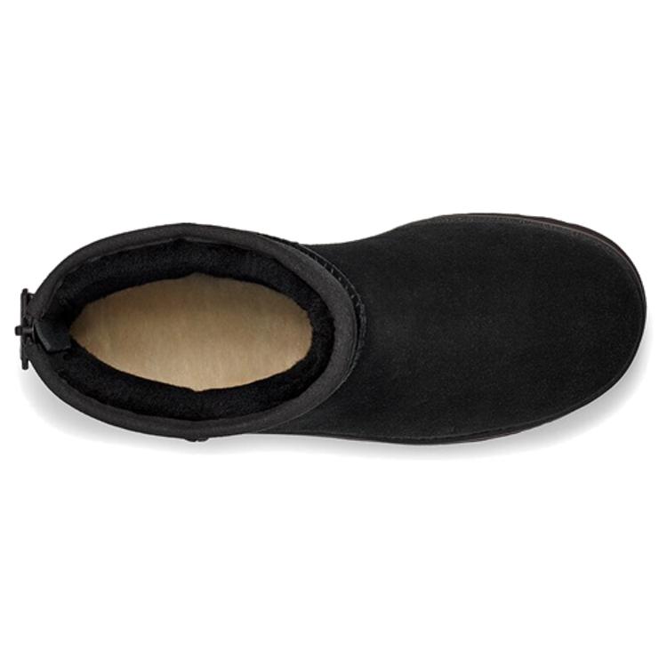 UGG Классические ботинки на молнии с мини-логотипом, черные, женские 1122671-BLK