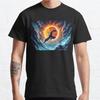Men Fashion Casual Short Sleeves Saiyan Ascension Black Tees Oversized T-shirts