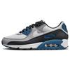 Air Max 90 Black Teal Blue Men Sneakers Grey Light-Smoke-Grey Industrial-Blue FB9658-002