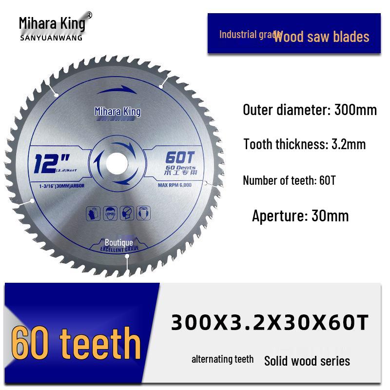 Деревообрабатывающий угловой шлифовальный пильный диск - Сплавной отрезной диск для дерева, Размеры 4/5/7/9 дюймов