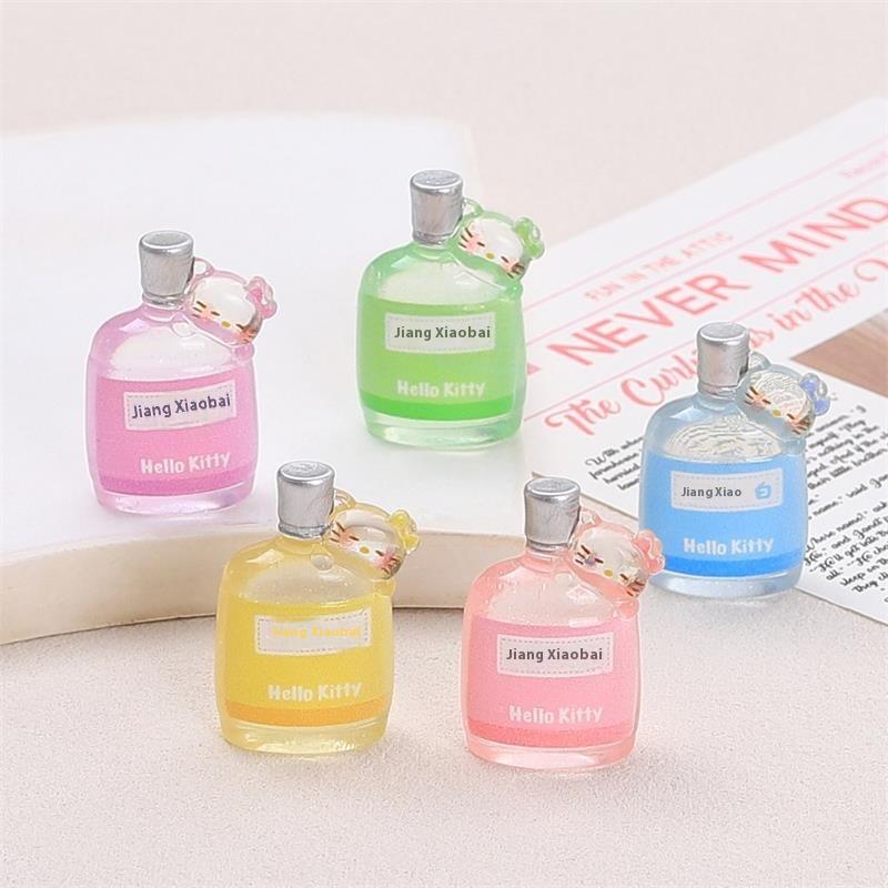 5 шт. Миниатюры для кукольного домика Модели бутылок для напитков Hello Kitty Кт Микроландшафтные украшения Декор Игрушки для ролевых игр DIY Аксессуары