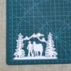 Metal Cutting Dies Dusk People Horse Tree Scrapbooking Stencil Cut Die For DIY Card Crafts Handmade