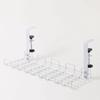 Basket Style Under Desk Organizer Metal Desk Side Organizer Hanging Basket Shelf  for Workstation