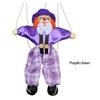 Colourful Pull-String Clown Puppet – Handcrafted Wooden String Puppet – Parent-Child Interaction Toy – Children’s Gift – Blue