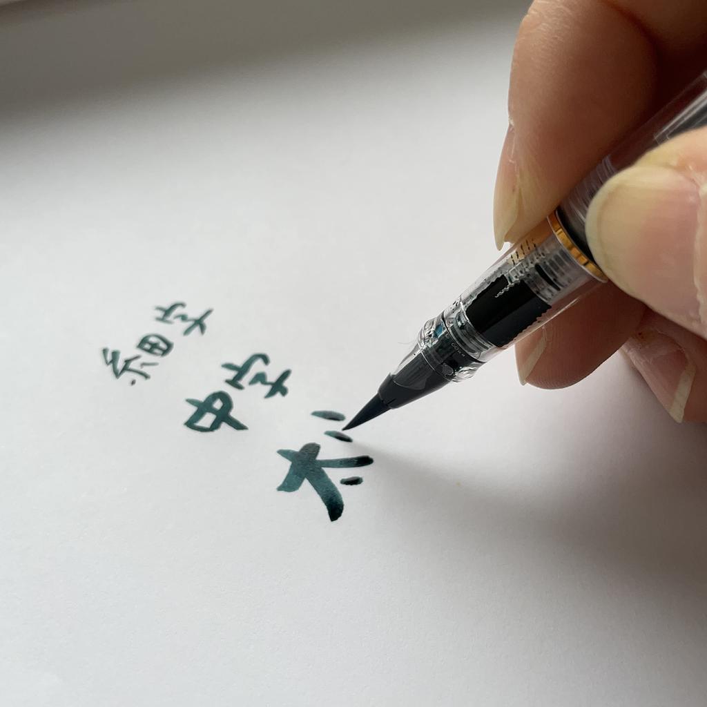 Перьевая ручка перьевая кисть перьевая прозрачный конвертер в комплекте (кисточка для макияжа для мужчин) ручка, ручка, кисть, стержень,