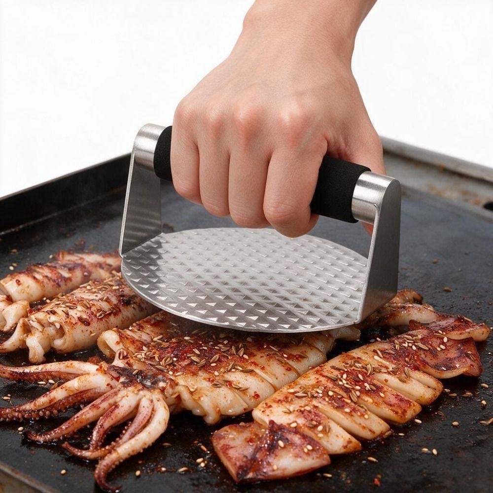 Manual Hamburger Patty Maker Anti-rust Grill Press Durable Barbecue Press Plate Dough