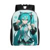 Рюкзак Hatsune Miku Vocaloid Girl для мужчин и женщин, крутой, для старшей школы, деловой, повседневный, сумка через плечо для колледжа, подарок