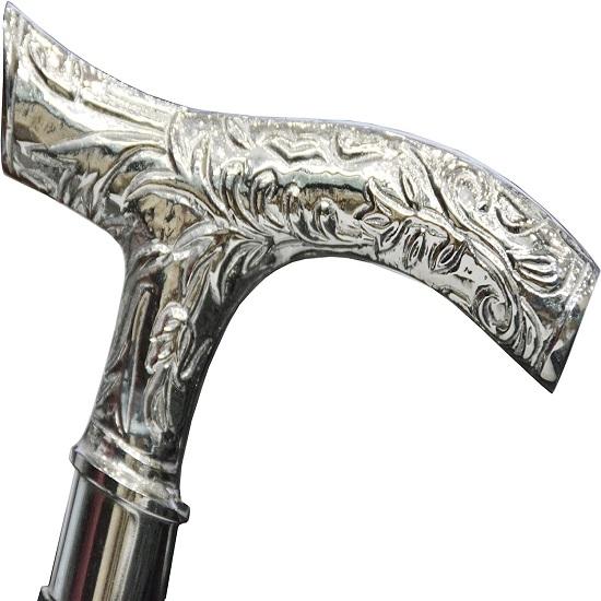 Трость для ходьбы с латунной ручкой в стиле дерби, деревянная трость - изготовлена из палисандра, латунь