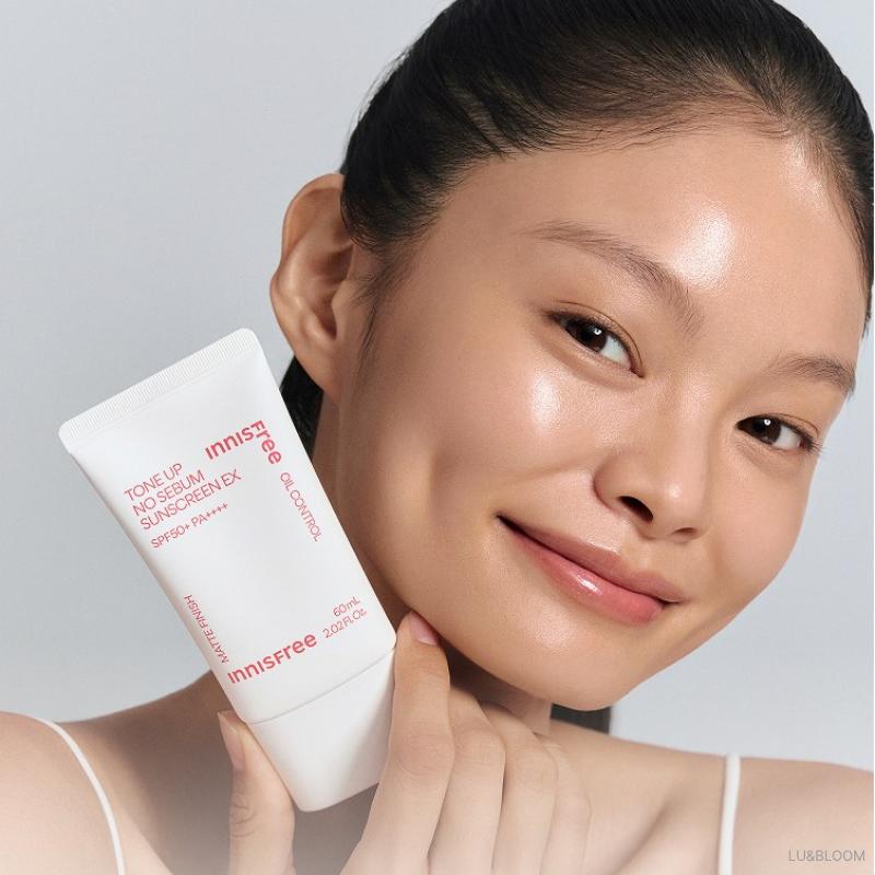 Innisfree Тонирующий солнцезащитный крем No-Sebum EX SPF50+ PA++++ 60 мл / 80 мл (+Бесплатный подарок)