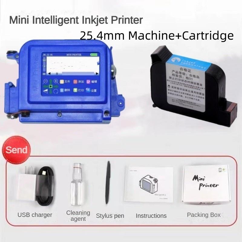Мини Ручной Струйный Принтер Интеллектуальная Машина для Струйной Кодировки Даты Производства и Номера Партии Портативная Машина для Кодировки и Этикетирования