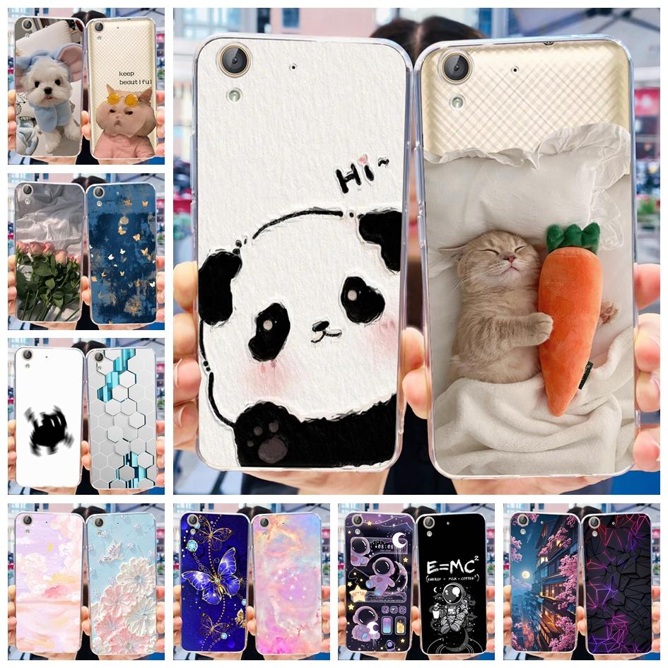 For Huawei Y6 ii Y6 2 Case 5.5 inch Soft Silicone Cover For Huawei Y6ii Y6 II CAM-L21 Honor 5A Phone Case Cute Panda Clear Funda