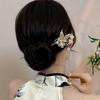 Mno Women's Half-up Hair, Pretty Butterfly Pearl Straight Hairpin, Hair Decoration, Hanbok Hairpin, Back Hairpin, Comb Fit