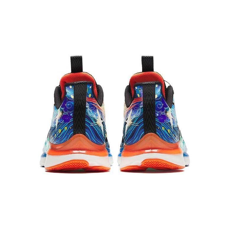 Anta Wind Chaser 5.0 Lightweight Non-Slip Durable Low-Top Kids Running Shoes Kids Sneaker Black Blue 312325516R-1