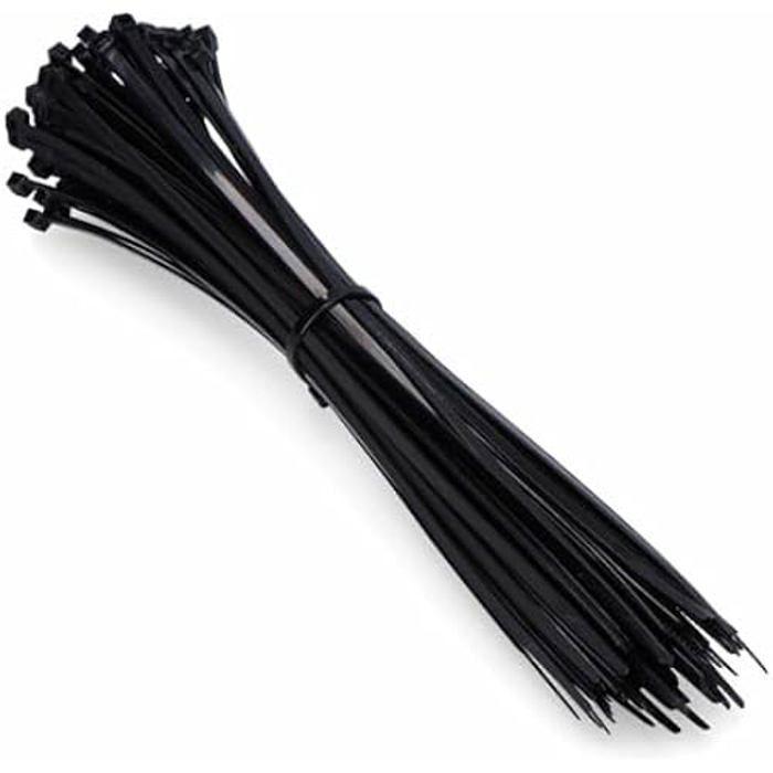 Nylon Cable Ties - EDM - Black - Pack of 100 - 550 X 8 Mm - Strong and Durable