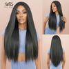 New Ladies Wig T-Part Lace Wigs Black Long Straight Hair Mid-point Lace Wig Full Headgear Beauty Decoration