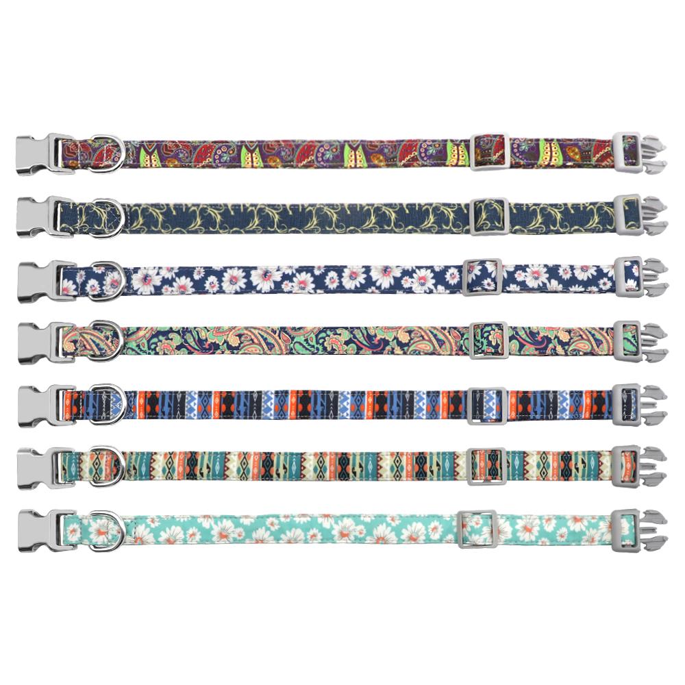 Собачий ошейник с индивидуальным идентификатором для домашних животных, именная бирка, аксессуары, ошейники, маленькие, средние, большие, нейлоновые, гравированные, ошейники для щенков SL