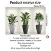 New PVC 3D Simulation Green Plant Potted 3D Wall Stickers Living Room Background Study Office DIY Waterproof Decorative Stickers