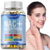 Капсулы NAC+ Комплекс с глутатионом, содержащие коллаген, экстракт расторопши, антиоксидант, подходят для взрослых.
