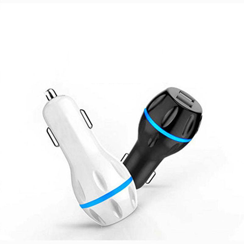Двойное USB-зарядное устройство для автомобиля с поддержкой быстрой зарядки QC 3.0 Qualcomm Quick Charge 3.0 Для iPhone, GPS, Samsung