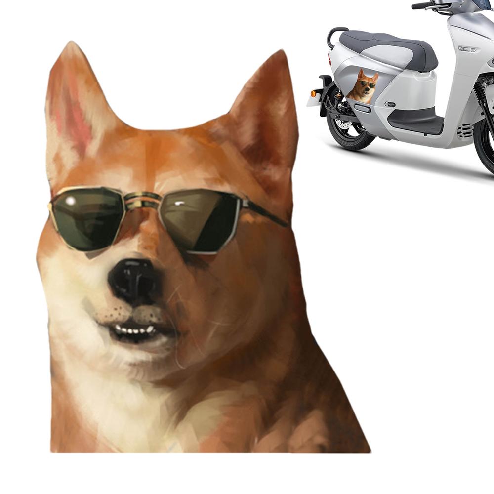 Наклейка с изображением собаки на заднее стекло автомобиля, наклейка на заднее стекло автомобиля, не выцветающая, водонепроницаемая, для ноутбука, двери, бокового окна, грузовиков, наклейки с изображением собаки