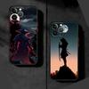 Крутой чехол для телефона с аниме-самураем для Apple iPhone 15 16 Pro XS Max 16e 13 14 Plus XR SE 7 8 12 11 Pro plus Матовый