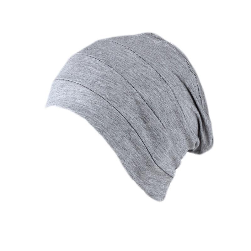 1Pc Muslim Stretch Hair Loss Head Scarf Wrap Cap Polyester Cancer Chemo Women Plain Turban Hat