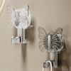 1-5pcs Butterfly Wall Hooks Cute Suction Cup Hooks Bathroom Kitchen Storage Hook for Towel Key Hanging Hooks Holder