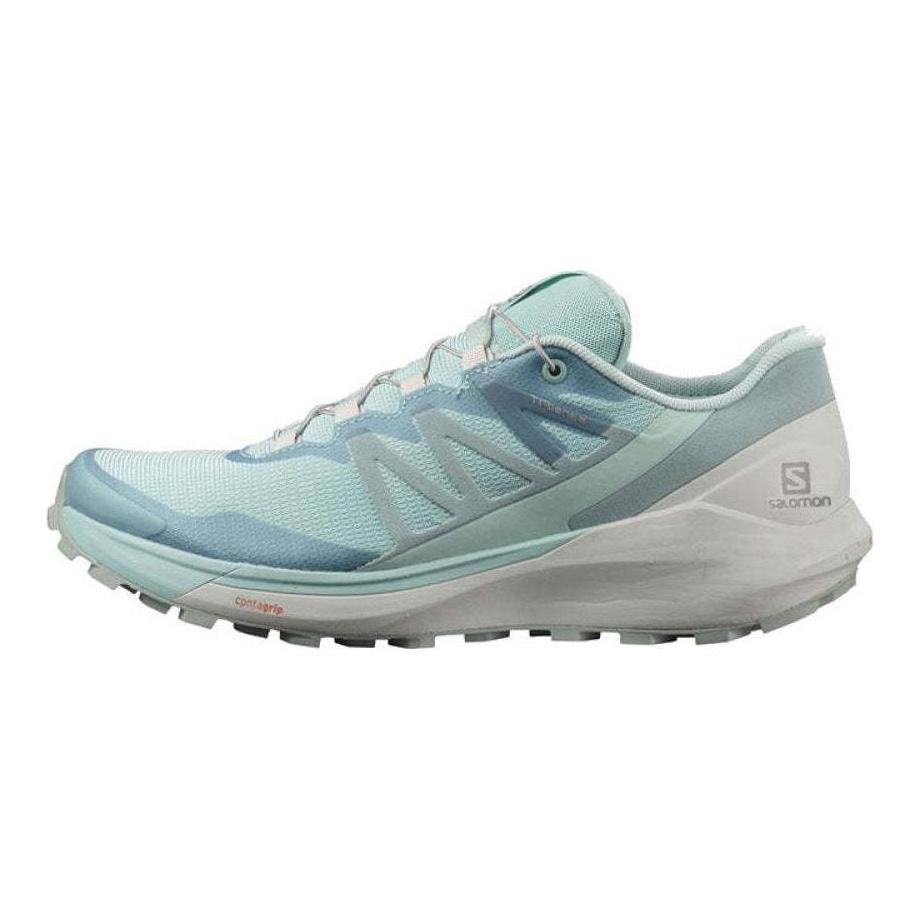 SALOMON Sense Ride 4 Амортизация Нескользящие Износостойкие Низкие Кроссовки для Трейлраннинга Мужские Зеленые 413054