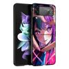 Oshi No Ko Black Phone Case For Samsung ZFlip7 ZFlip6 ZFlip5 ZFlip4 ZFlip3 5G Hard Protective Galaxy Z Flip 3 4 5 6 7