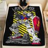 1Pc GUNDAM MOBILE SUIT Print Flannel Blanket High Quality Warm Comfortable Cover for All Seasons Perfect for Gifts Home Decor