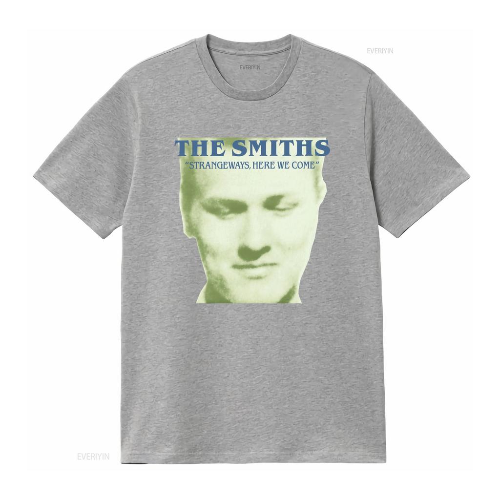 Футболка The Smiths Strangeways Here We Come с принтом рок-группы винтажная стираная уличная одежда Топ для повседневной носки графический стильный