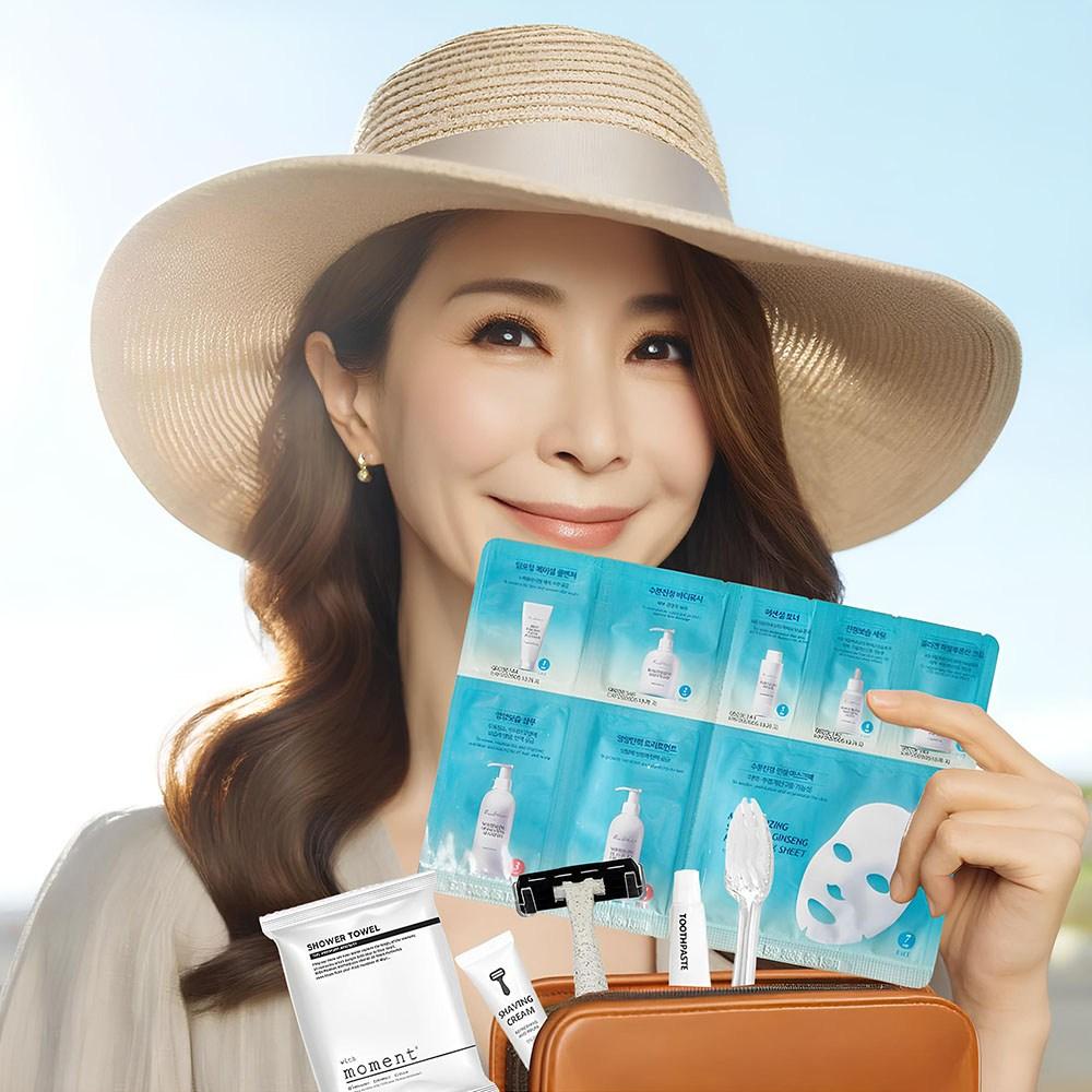 Дорожный косметический набор, 8 видов туалетных принадлежностей, 3 комплекта