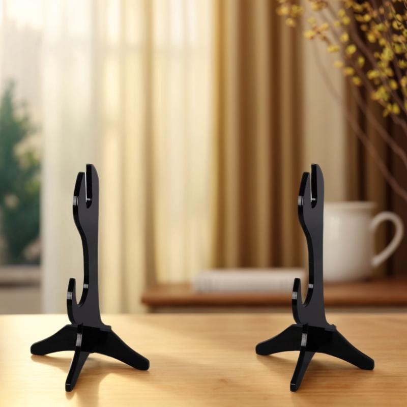 Portable Sabers Swords Display Stand Functional Double Level Swords Stand Holder Rack for Collectors and Gift Giving