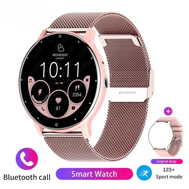 SACOSDING Smart Watch Men Women 2024 Bluetooth Call Sports Fitness Tracker Bracelet Waterproof Clock Voice Assistant Women Smartwatch For Men +Box