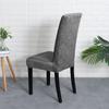 Chair Cover, Thick Embossed Velvet, Dark Gray