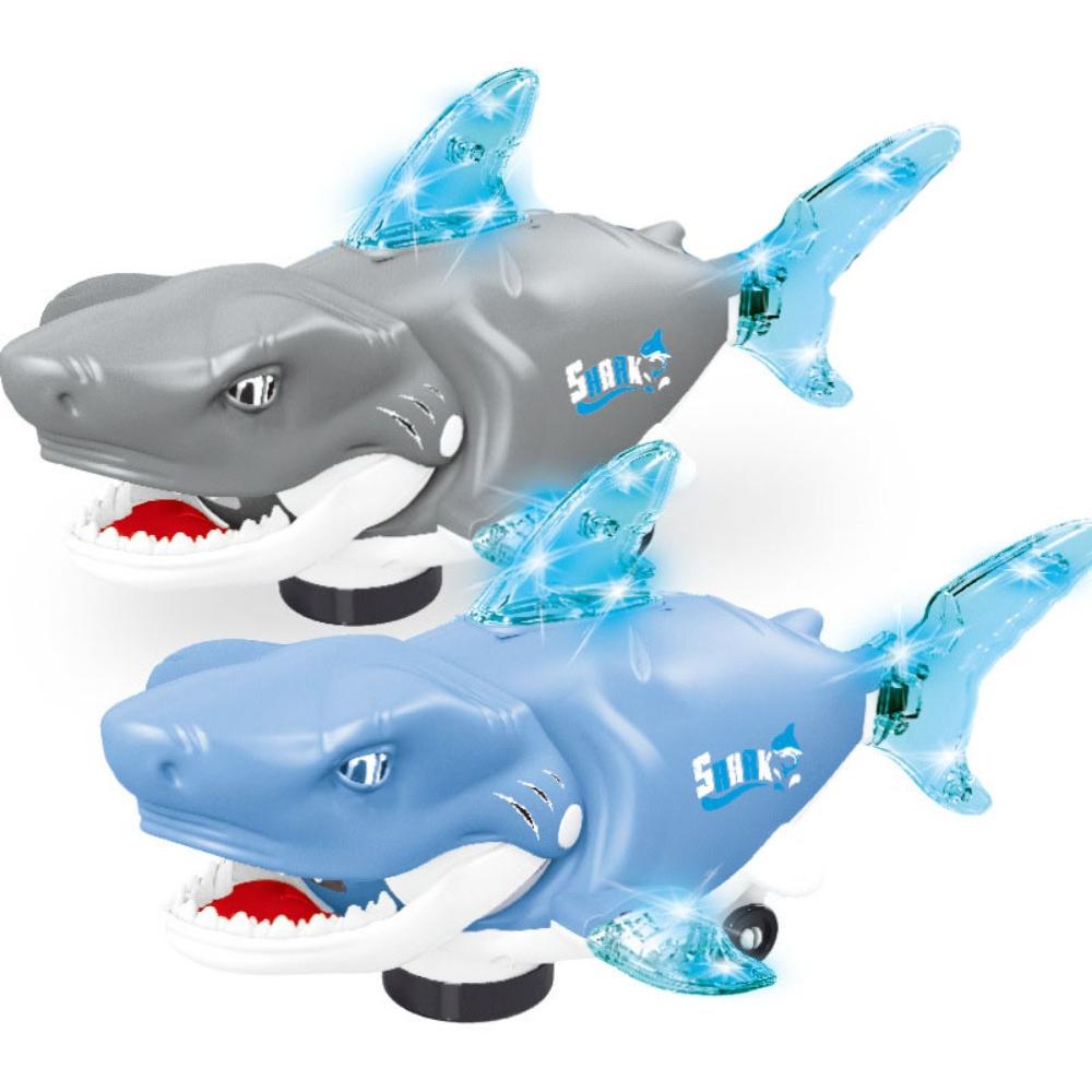 With Sound Swinging Shark Toy Plastic Swaying Fish Toys Crawling Interactive Shark Toy Halloween