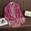 Jacquard Tassel Scarf Imitation Cashmere Soft And Breathable Autumn And Winter Versatile Women'S Shawl Scarf Light Luxury Style