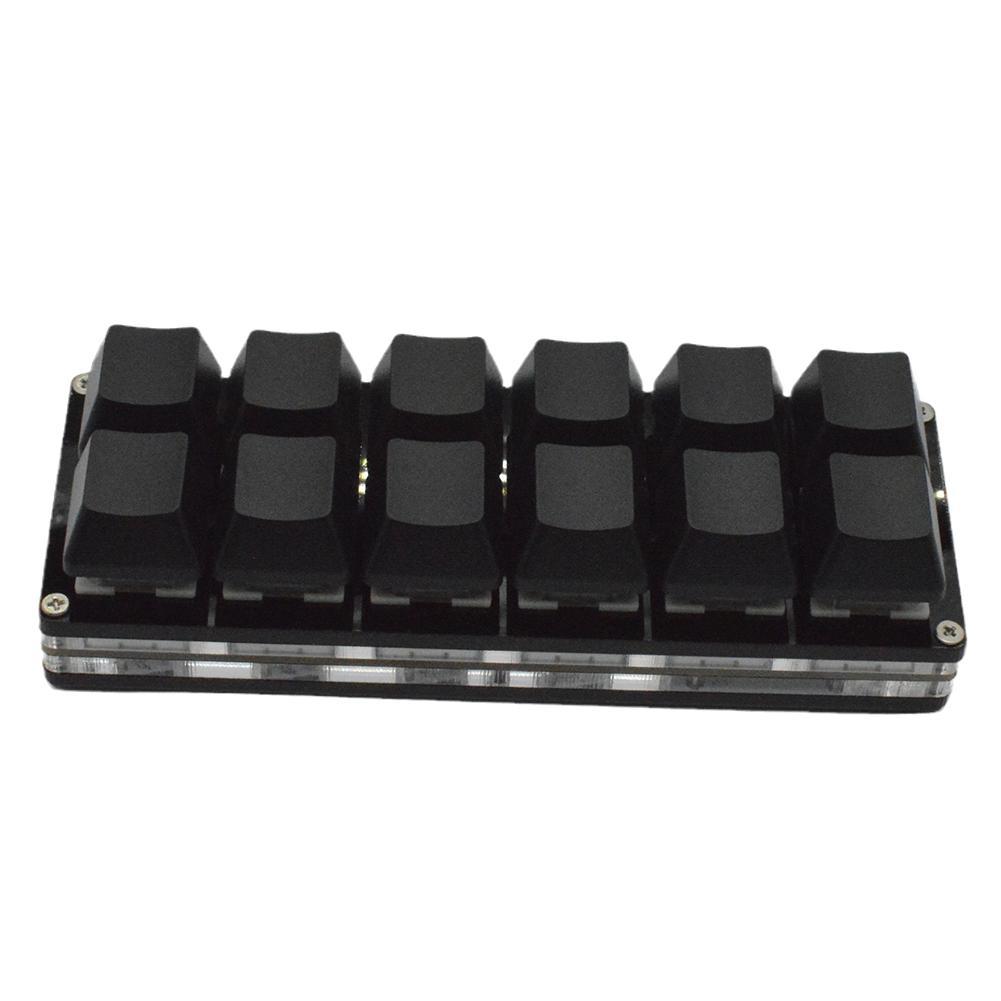Black Red Axis 12 Keys Small Keyboard Mini Keyboard Copy Key Custom SayoDevice Shortcuts One Pa S3Y5