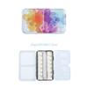 R6FF Empty Watercolor Palette-Trays Travel-Size Portable Paint Boxes Metal Empty Watercolor Tin Palette-Paint Case DIY Crafts