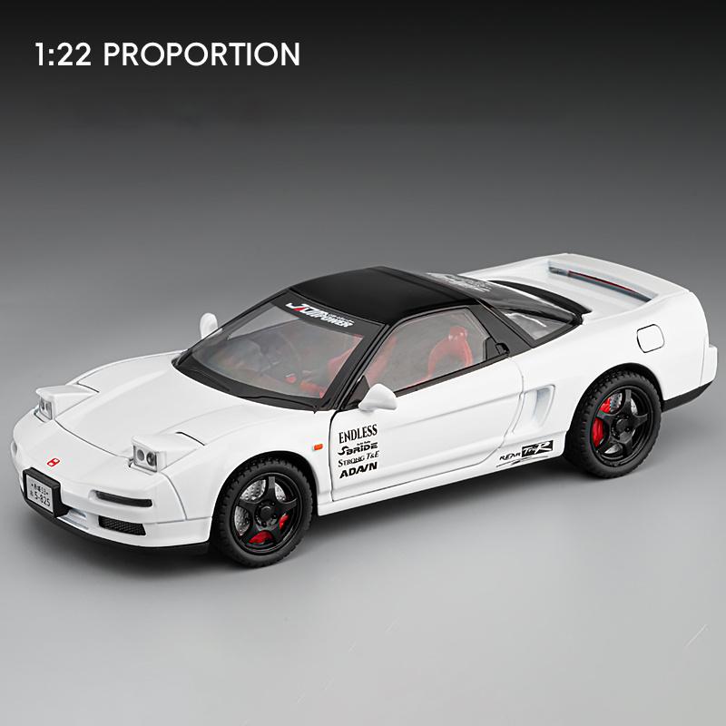 1:24 HONDA Acura NSX MK1 NA1 Alloy Sports Car Model Diecast Metal Classic Racing Car Vehicle Model Sound and Light Kids Toy Gift