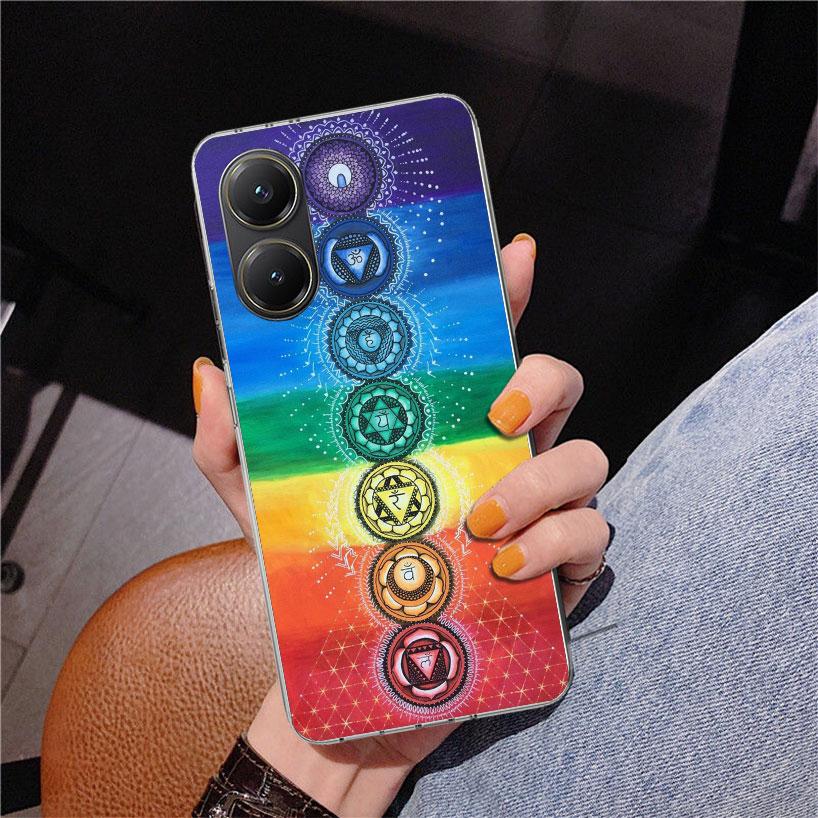 Yoga Chakra Spiritual Energy Universe Phnoe Case for Xiaomi Poco X5 X6 X7 Pro X4 Gt F7 Ultra M8 M7 Redmi 15C 15 13C 13 12C 12 Un