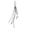 Модные брелки Fishbone Black Rope Charm Keyrings Подвеска Брелок для рюкзака Украшение для женщин и девочек